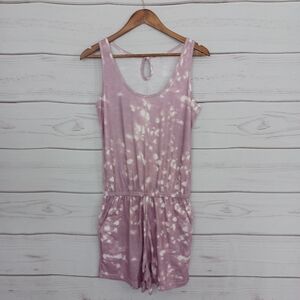 PRINBARA Summer Tie-dye Casual Tank Top Sports Romper Scoop Neck Sleeveless NWT